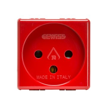 Gewiss System 2P+E 16A Israeli Rosu Priza GW20298