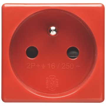 Gewiss System 2P+E 16A Francez Rosu Priza GW20312