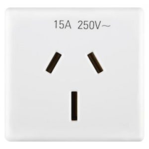 Gewiss System 15A 2P+E Austr.Priza-Outlet Sy/Wt GW20356