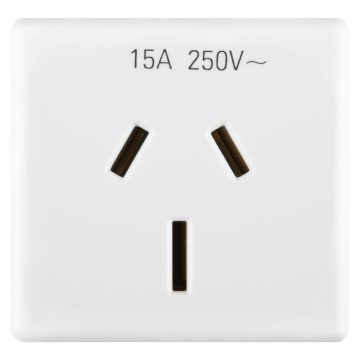 Gewiss System 15A 2P+E Austr.Priza-Outlet Sy/Wt GW20356