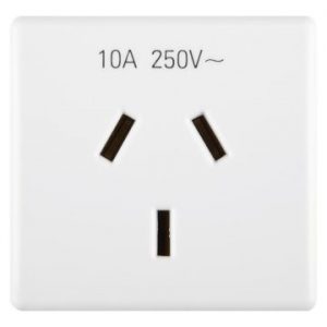 Gewiss System 10A 2P+E Austr.Priza-Outlet Sy/Wt GW20357