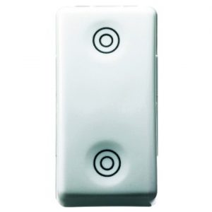 Gewiss System Buton Cu Revenire-1P Dublu No 10A Sy/Wt GW20520