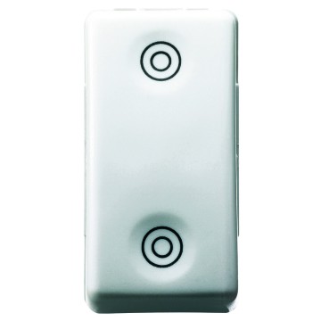 Gewiss System Buton Cu Revenire-1P Dublu No 10A Sy/Wt GW20520