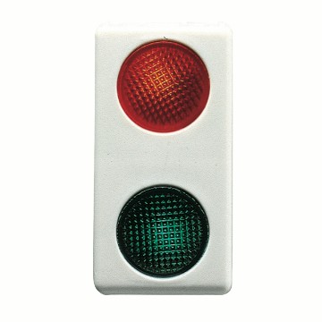 Gewiss System Dublu Ind.Light-Rosu/Green 12/24V Sy/Wt GW20608