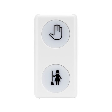 Gewiss System Doub.Indic.Lamp 'Dnd+Mur' 1M 230V Sy/Wh GW20656