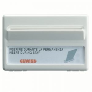 Gewiss System Badge-Operated Mech.Switch 3M Sy/Wt GW20820