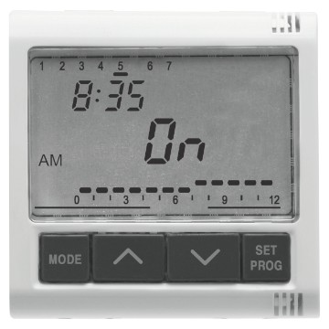 Gewiss System Dly/Wkly Electronic Timer 1Channel W GW20825