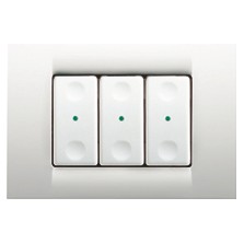Gewiss System 3-Channel Buton Cu Revenire Panel+Rama S/W/V GW20893