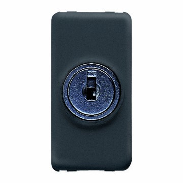 Gewiss System Key-Op.1P 10A 230V Intrerupator Cap Scara Sy/Bk GW21008