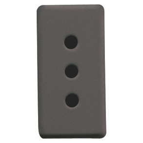 Gewiss System 10A 2P+E Italian Priza Outlet Sy/Bk GW21201