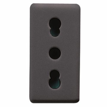 Gewiss System 16A 2P+E Dual Amp.Ital.S.-Outlet Sy/Bk GW21203