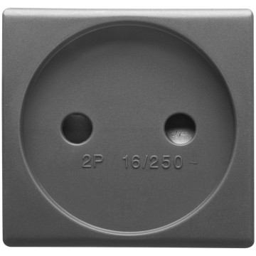 Gewiss System 16A 2P Francez Priza Outlet Sy/Bk GW21206