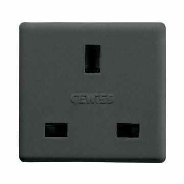 Gewiss System 13A 2P+E British Std Priza Outlet Sy/Bk GW21208
