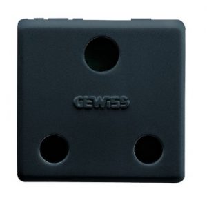 Gewiss System 16A 2P+E British Std Priza Outlet Sy/Bk GW21209