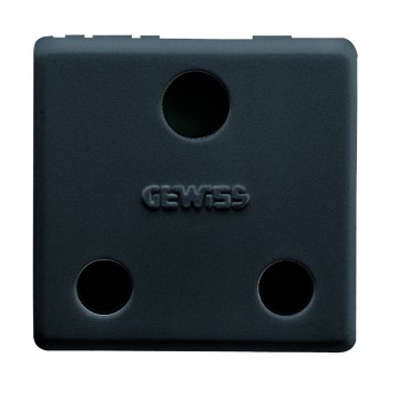 Gewiss System 16A 2P+E British Std Priza Outlet Sy/Bk GW21209