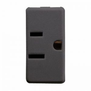 Gewiss System 2P+E 15A 125V Usa S.-Outlet Sy/Bk GW21214