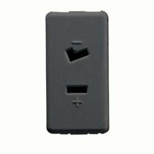 Gewiss System Usa-Polarized Phone Priza Outlet Sy/Bk GW21234