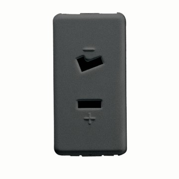 Gewiss System Usa-Polarized Phone Priza Outlet Sy/Bk GW21234
