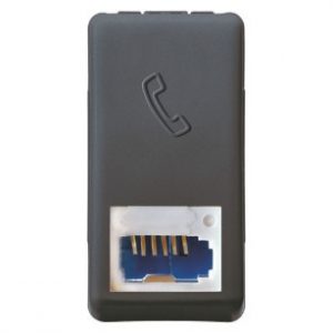 Gewiss System Single 1M British Phone Priza Sy/Bk GW21272