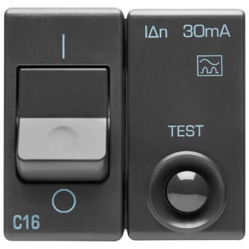 Gewiss System Siguranta Diferentiala 1P+N C16 Idn 30Ma 230V 3Ka Sy/Bk GW21450