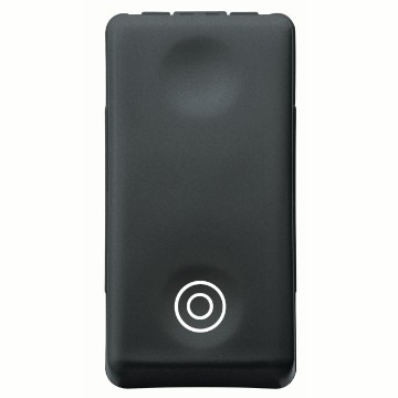 Gewiss System Buton Cu Revenire-2P Na 10A Sy/Bk GW21517