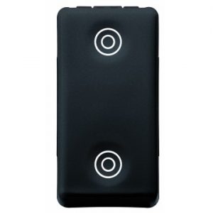 Gewiss System Buton Cu Revenire-1P Dublu Na 10A Sy/Bk GW21520