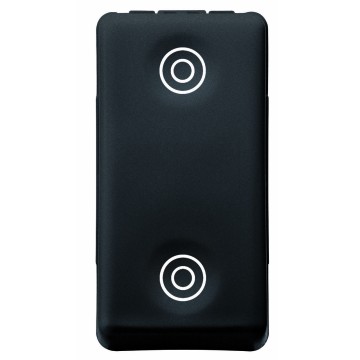 Gewiss System Buton Cu Revenire-1P Dublu Na 10A Sy/Bk GW21520