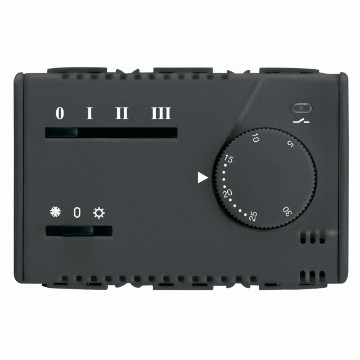 Gewiss System Electr.Termostat For Fan-Coil Sy/Bk GW21853