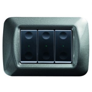 Gewiss System 3-Channel Buton Cu Revenire Panel+Rama S/B/T GW21993