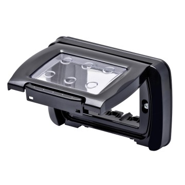 Gewiss System Rama 4 Module Toner Black Ip55 Rama Top GW22462
