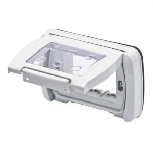 Gewiss System Rama 4 Module Grey Ral 7035 Ip55 Rama Top GW22463