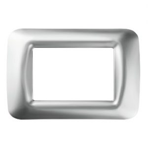 Gewiss System Rama Soft Chrome 3-Module Top GW22653