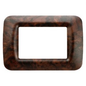 Gewiss System Rama English Walnut 3-Module Top GW22673