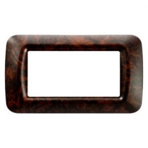 Gewiss System Rama English Walnut 4-Module Top GW22674