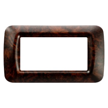 Gewiss System Rama English Walnut 4-Module Top GW22674