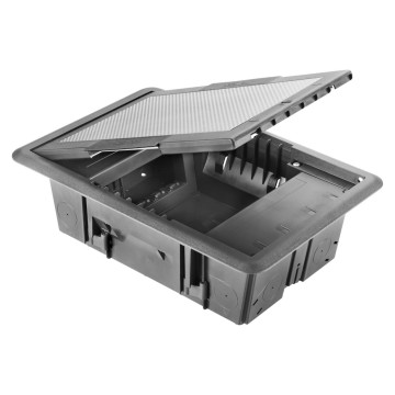 Doza Aparataj Underfloor Outlet Box 10P Inox Cover GW24611