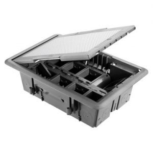 Doza Aparataj Underfloor Outlet Box 16P Inox Cover GW24616