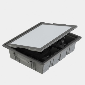 Doza Aparataj Underfloor Outlet Box 32P Inox Cover GW24617