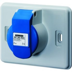 Doza Aparataj aparenta 16A 2P+E 220V Iec309 Priza Outlet GW26420