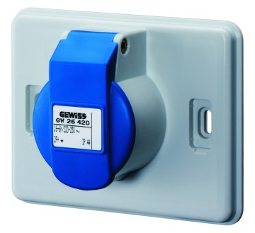 Doza Aparataj aparenta 16A 2P+E 220V Iec309 Priza Outlet GW26420