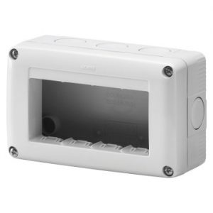 Doza Aparataj aparenta 4(4X1) Modul Horiz.Enclosure Ip40 GW27004