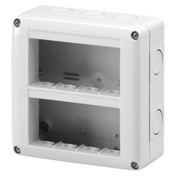 Doza Aparataj aparenta Vert.8(2X4) Modul Enclosure Ip40 GW27023