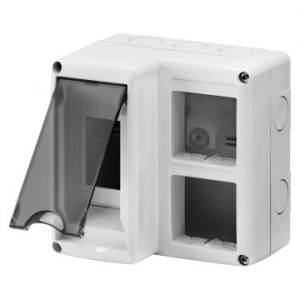 Doza Aparataj aparenta Enclosure 2Mod.Din+(2X2)Mod.System GW27071