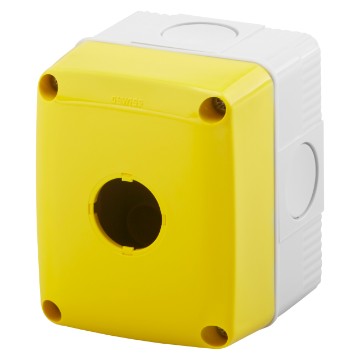 Doza Aparataj aparenta 1 Modul Enclosure Buttons D.22 Yellow GW27111