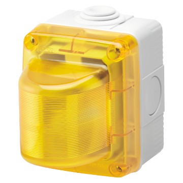 Doza Aparataj aparenta 24V Yellow Electr.Flashlight GW27423
