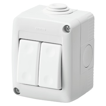 Doza Aparataj aparenta 16Ax 1P Intrerupator Cap Scara + Intrerupator Cap Scara Ip40 GW27804