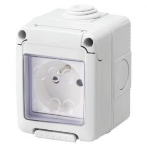 Doza Aparataj aparenta 2P+E 16A Francez Std Priza Ip55 GW27845