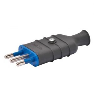 Stecher cupla 10A 2P+E 250V Plug Grey GW28004