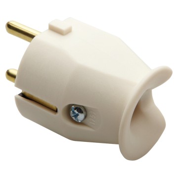 Stecher cupla 10/16A 2P+E 250V Plug-Alb GW28011
