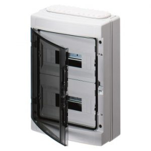Tablou electric Sur. Mou..Encl.24M(12X2) Ip65+T.B.+Fla. GW40124